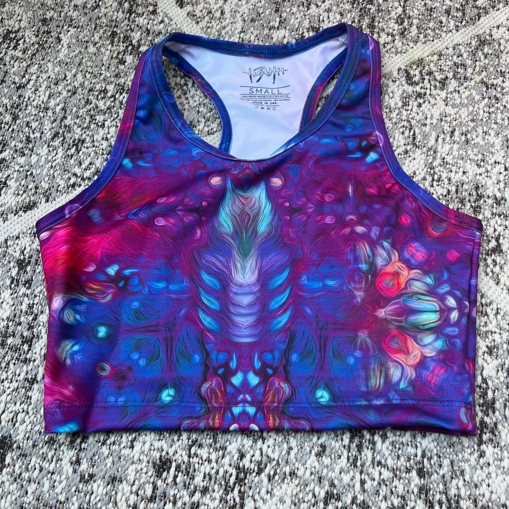 Colorful crop top size small